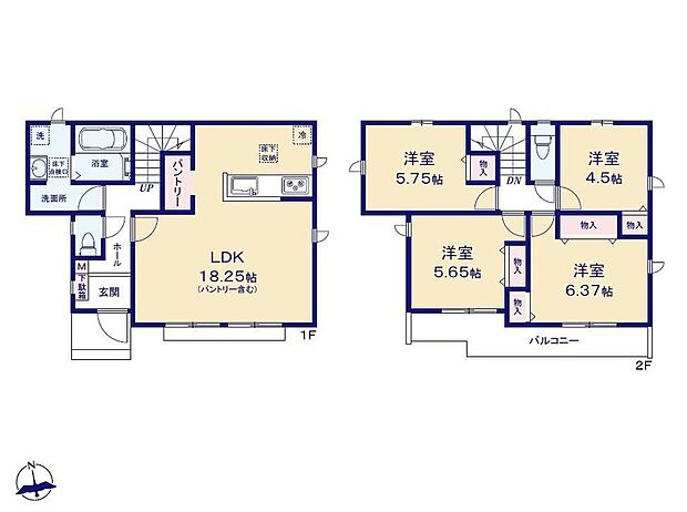 (A号棟)、価格5690万円、4LDK、土地面積120.09m2、建物面積94.7m2