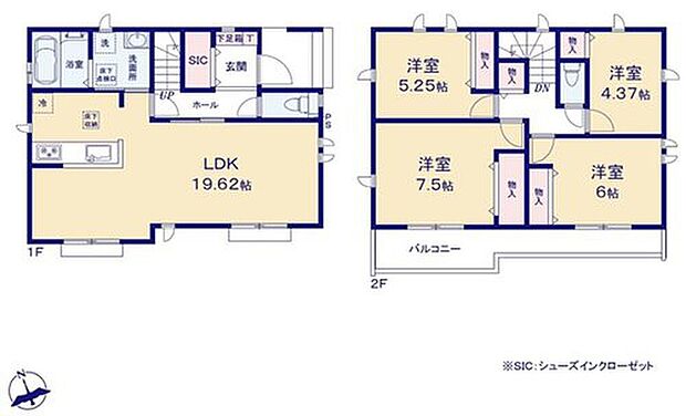 【4LDK】広々としたLDKに、自分好みのインテリアでレイアウト。
季節ごとに模様替えなども、楽しみの一つとなりそうです♪