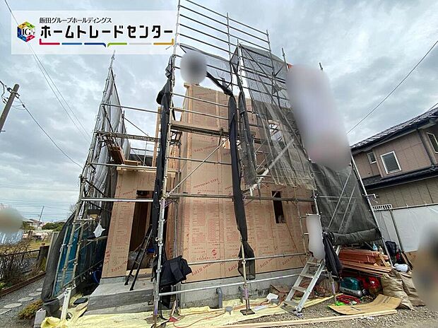 【現地外観写真】閑静な住宅街の1棟現場!陽当りも良好です。交通量が少ない住宅街なので雨の日でも車の走行音も気になりません。