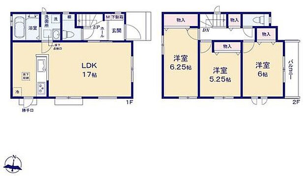 【3LDK】広々とした開放感あふれるリビングです。
ゆったり寛げる充分な広さがございますので、ご家族でインテリアのレイアウトを考えるのも楽しみになりそうです♪