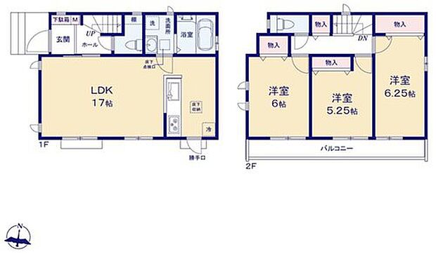 【3LDK】大きな窓のあるリビングは、陽光あふれる明るい空間です。
居心地良く、ご家族皆がゆったり寛げる憩いの空間となりそうです♪