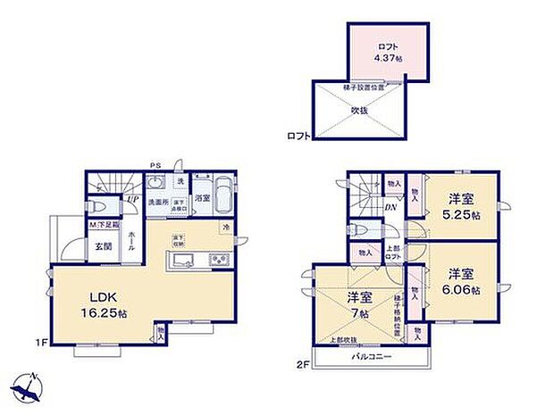 【3LDK】窓を多く設置したLDKは家族の憩いの場にピッタリ☆
しっかりサイズの「ロフト」付きの居室は、片付けしやすく
暮らしが整うお住まいです♪
「食洗機」標準装備済みも◎！！