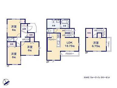窓が多く、明るい2階LDK☆リビングとダイニングの空間をわけやすい間取りです◎
全居室6帖以上でひろびろ♪ご家族それぞれが自分のお部屋でゆったりとお寛ぎ頂けます♪♪ 