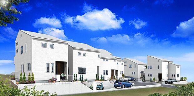 【イメージパース】全居室に収納付き。室内の壁には漆喰、フローリングには天然木を採用するなど暮らしにやさしく仕上げています。それぞれの家庭のそれぞれの生活スタイルに合った、快適で楽しい暮らしを叶えます♪