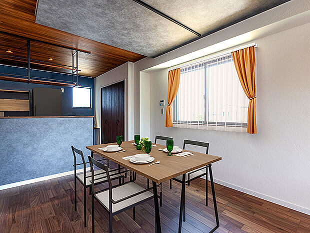 【-】居心地の良いダイニングは、食事の時間を豊かにし、家族や友人との時間をさらに特別なものにします。リビングとダイニングを融合させることで、多彩な生活シーンに対応。ゆとりある寛ぎ空間を生み出します。
開放的な吹き抜けに窓の多いデザイン、2階リビングのメリットのひとつ!陽当たりが良いこと!プライバシーも保たれ、見晴もよく、やわらかな陽光が隅々まで届きます。冬でも2階リビングにいると暖かいです。