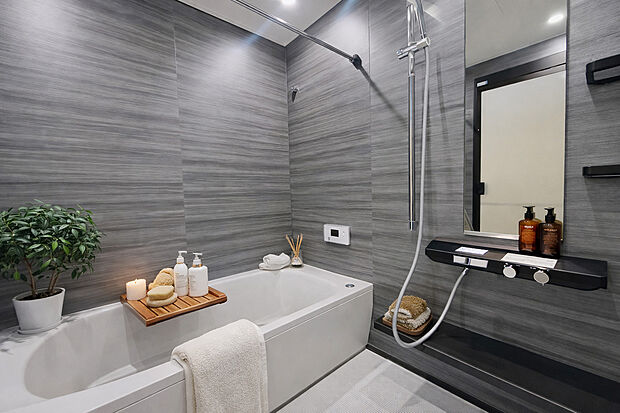 施工例浴室 一日の疲れをゆったり癒せる快適なバスルーム