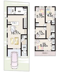 ○乾隆小学校・・・徒歩２分 ○嘉楽中学校・・・徒歩７分 