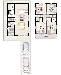 ○花園小学校・・・徒歩7分 ○双ヶ丘中学校・・・徒歩22分 