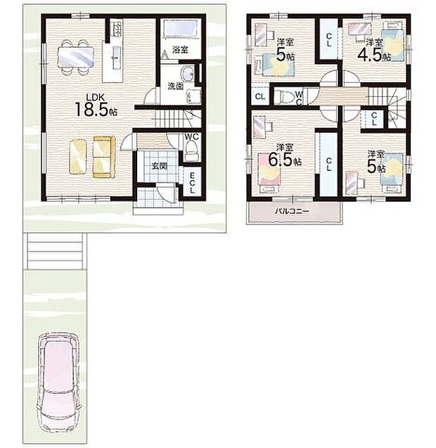 【4LDK】○藤城小学校・・・徒歩9分 ○藤森中学校・・・徒歩32分