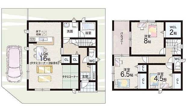 【3LDK】○大井小学校・・・徒歩23分 ○大成中学校・・・徒歩8分