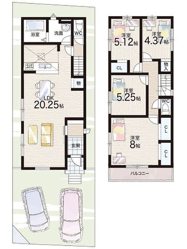 【4LDK】○大久保小学校・・・徒歩6分 ○広野中学校・・・徒歩9分