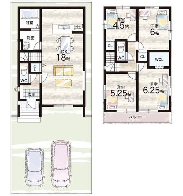 【4LDK】○上里小学校・・・徒歩7分 ○大原野中学校・・・徒歩15分