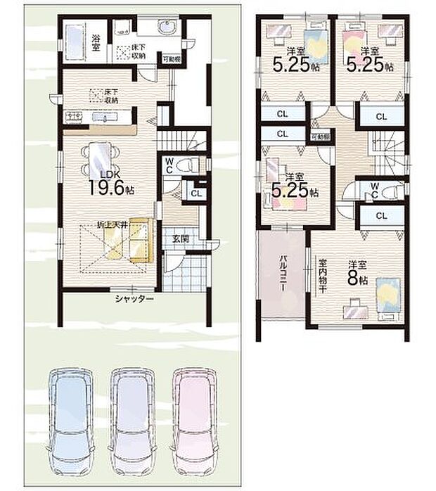【4LDK】○園部小学校・・・徒歩13分 ○園部中学校・・・徒歩4分