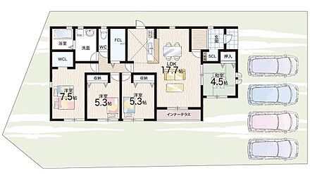 ○園部第二小学校・・・徒歩11分 ○園部中学校・・・徒歩29分 