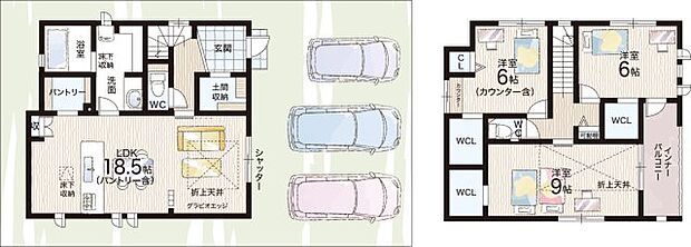【3LDK】○相楽小学校・・・徒歩10分 ○木津中学校・・・徒歩9分