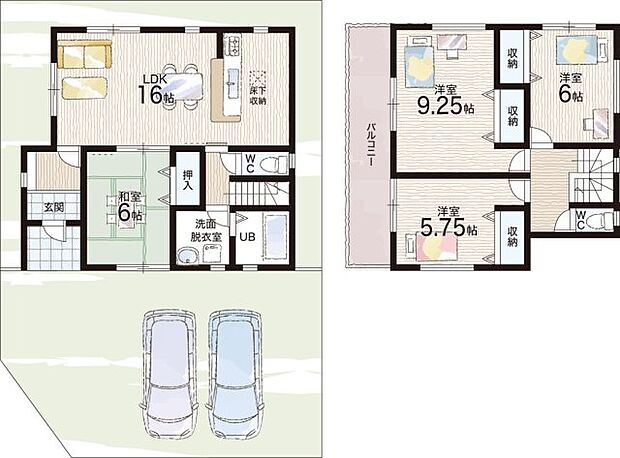 【4LDK】○光明台南小学校・・・徒歩8分 ○光明台中学校・・・徒歩9分