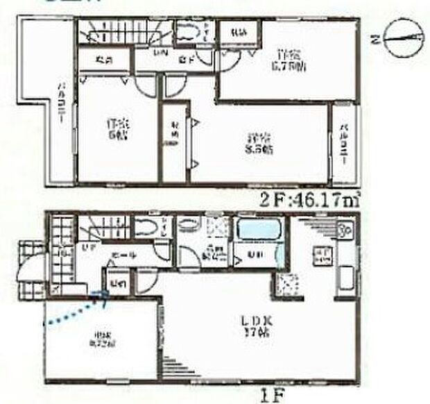 【3LDK】○平野小学校・・・徒歩6分 ○北平野中学校・・・徒歩5分