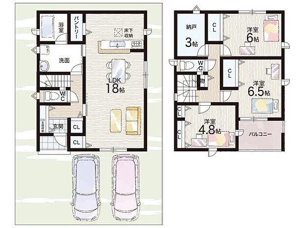 【3LDK+S(納戸)】○宮小学校・・・徒歩10分 ○日進中学校・・・徒歩11分