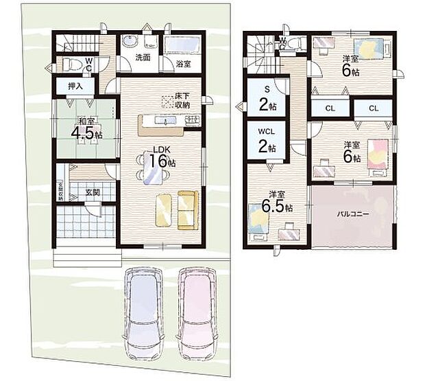【4LDK+S(納戸)】○中之島小学校・・・徒歩10分 ○紀之川中学校・・・徒歩12分