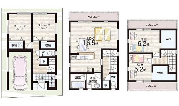 【2LDK+S(納戸)】○天美西小学校・・・徒歩5分 ○松原第五中学校・・・徒歩17分