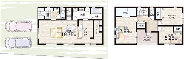 【2LDK+S(納戸)】○福田小学校・・・徒歩8分 ○泉ヶ丘東中学校・・・徒歩19分