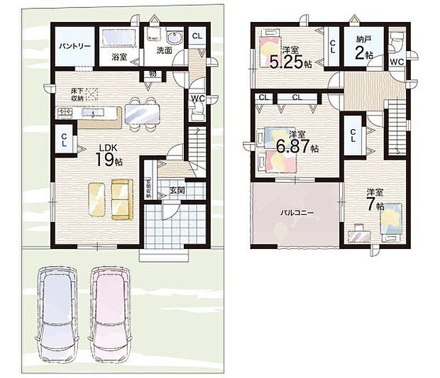 【3LDK】○四箇郷北小学校・・・徒歩13分 ○紀之川中学校・・・徒歩4分