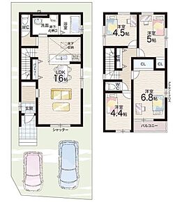 ○神石小学校・・・徒歩2分 ○旭中学校・・・徒歩22分 