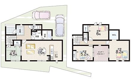 ○日新小学校・・・徒歩12分 ○第三中学校・・・徒歩17分 