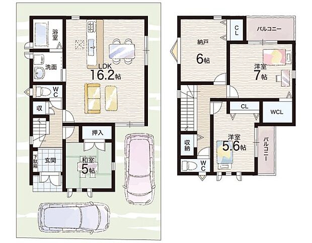 【3LDK+S(納戸)】○小浜小学校・・・徒歩5分 ○安倉中学校・・・徒歩19分