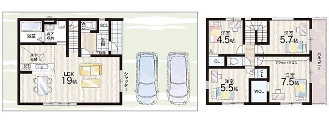 1区画