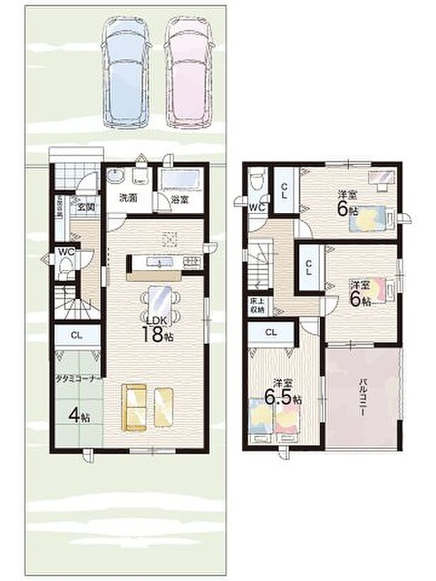 【3LDK】○社学園小学校・・・徒歩9分 ○社学園中学校・・・徒歩9分