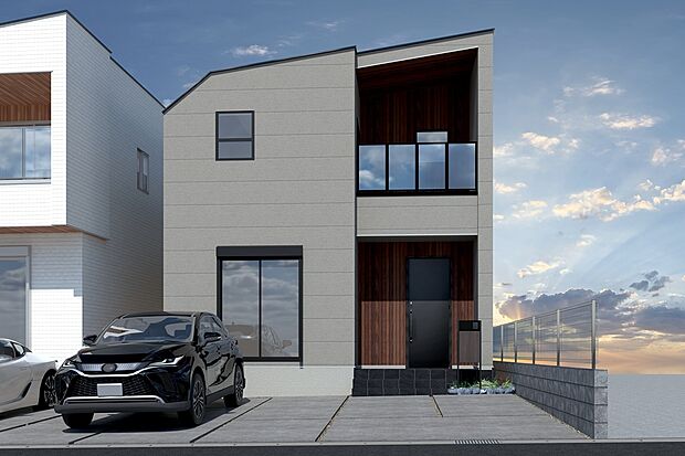 CGイメージパース/1号地外観パース（建物未完成のためイメージパースです）