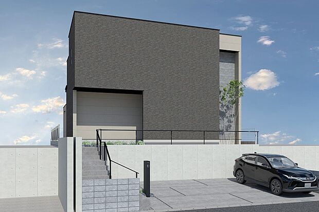 ■CGイメージパース/1号地外観パース■（建物未完成のためイメージパースです）