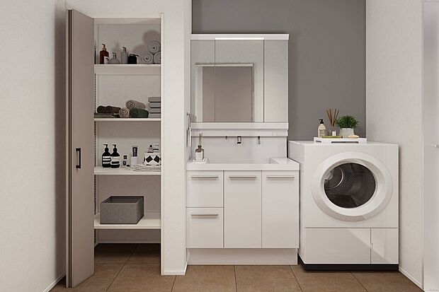 【CGイメージパース/2号地内観パース】(建物未完成のためイメージパースです)