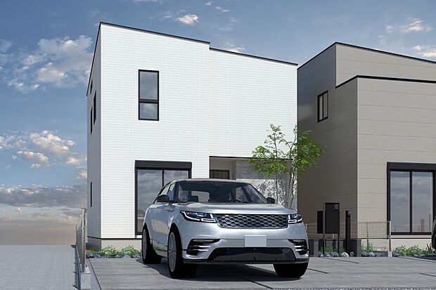 【■CGイメージパース/2号地外観パース■】（建物未完成のためイメージパースです）