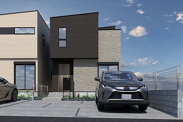 【■CGイメージパース/3号地外観パース■】（建物未完成のためイメージパースです）