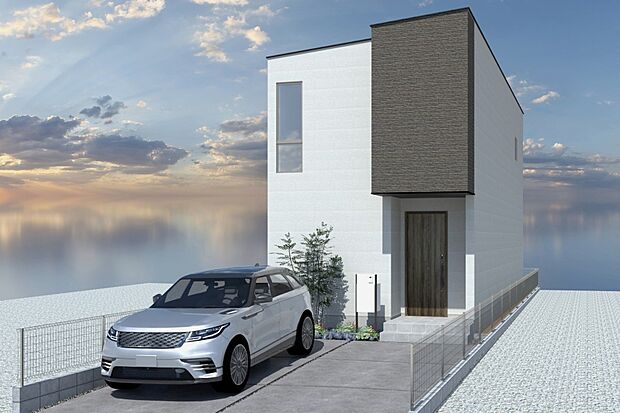 【■CGイメージパース/1号地外観パース■】（建物未完成のためイメージパースです）