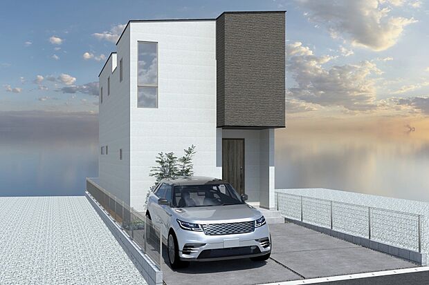 【■CGイメージパース/1号地外観パース■】（建物未完成のためイメージパースです）