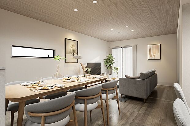 【■CGイメージパース/3号地内観パース■】（建物未完成のためイメージパースです）