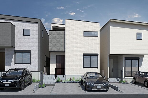 【■CGイメージパース／4号地外観パース■】（建物未完成のためイメージパースです）