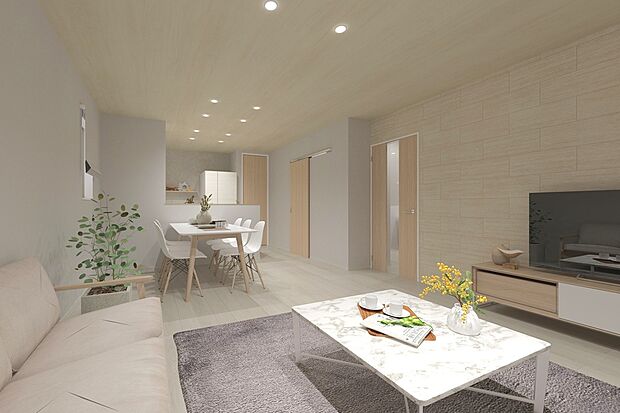 【■CGイメージパース/3号地内観パース■】(建物未完成のためイメージパースです)