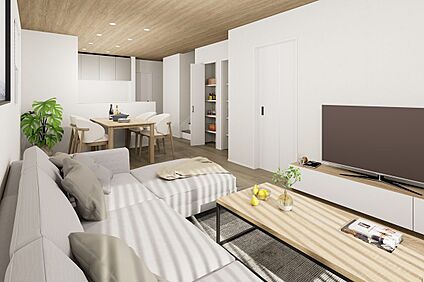 2号地リビングイメージパース