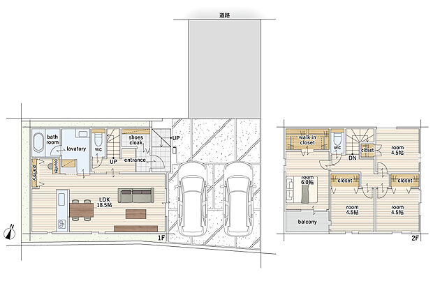 【4LDK】敷地面積には通行地役権部分26.47m2を含みます。