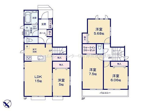 各居室に収納を完備しております。収納が豊富な住宅は居室空間がしっかりと使えるので暮らしやすさが断然に上がります。荷物をを気にすることなく家具の配置をお好み通りにできるのも大きな魅力です。