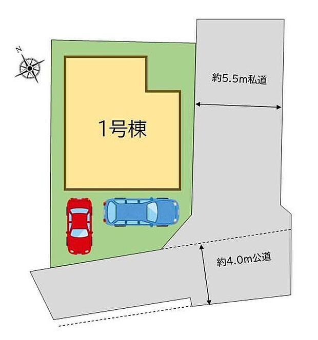 ◎前面道路は車通りが多くないので、お車の出し入れも落ち着いて行えます♪
◎嬉しいコンクリート仕上げのカースペース。雨の日も足元を気にせず外出できます。