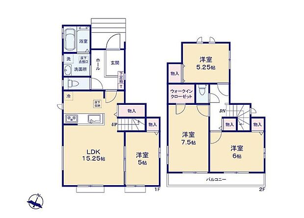 (A号棟)、価格4190万円、4LDK、土地面積111.23m2、建物面積95.43m2