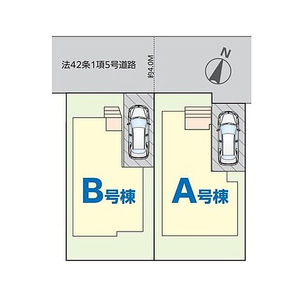 ≪全体区画図≫
◎京成松戸線「習志野」駅まで徒歩11分！
◎駐車スペース完備♪車通勤やお買物もラクラクです！