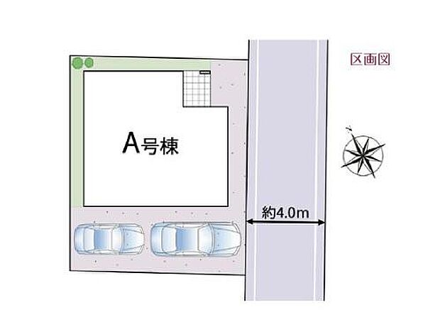 【全体区画図】
◎全棟カースペース2台可能♪
◎ライフスタイルにゆとりを♪4LDK間取りプラン♪