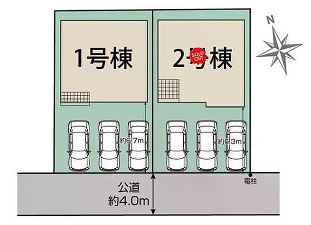 ≪全体区画図≫
◎カースペース並列で3台可能♪(車種による)
◎耐震等級は最高等級3取得