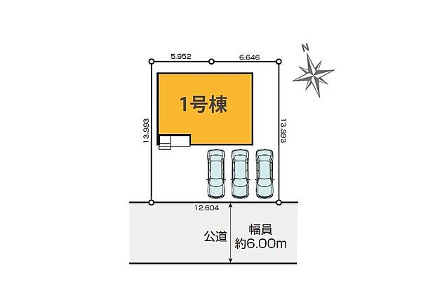 ≪全体区画図≫
落ち着いた街並みが広がる閑静な住宅街に立地。車通りも比較的少なく、穏やかな住環境が魅力♪カースペース3台可能♪